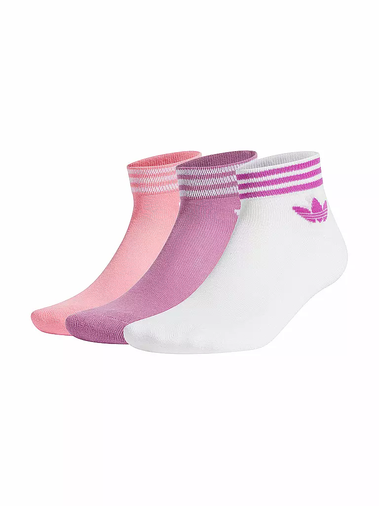 Adidas originals 2 pack socks white pink shop